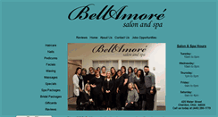 Desktop Screenshot of bellamoresalon.com